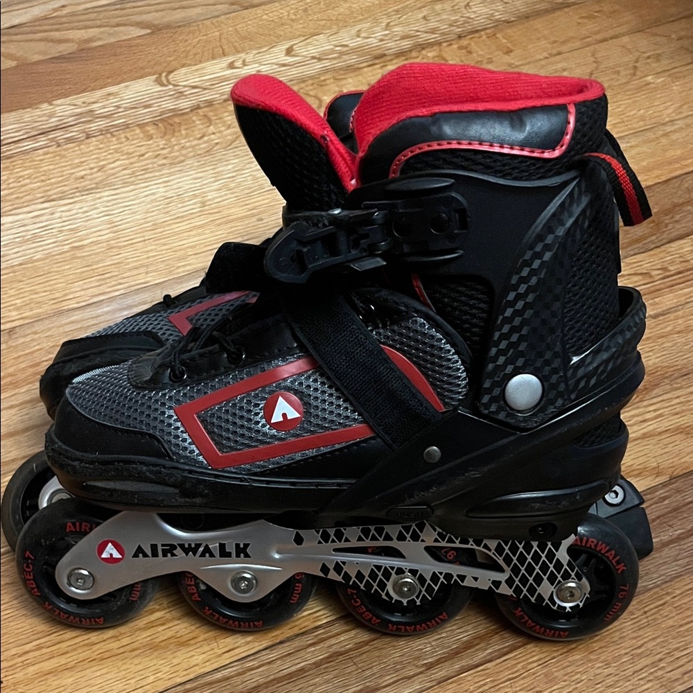 Airwalk Black and Red Rollerblades